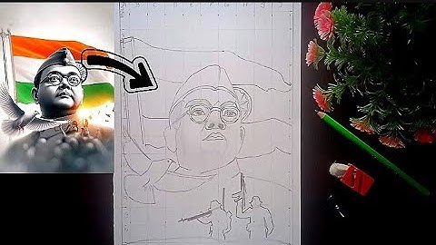 Netaji subhash chandra bose drawing very easily How to draw netaji step by step|@ArtisticDipankar