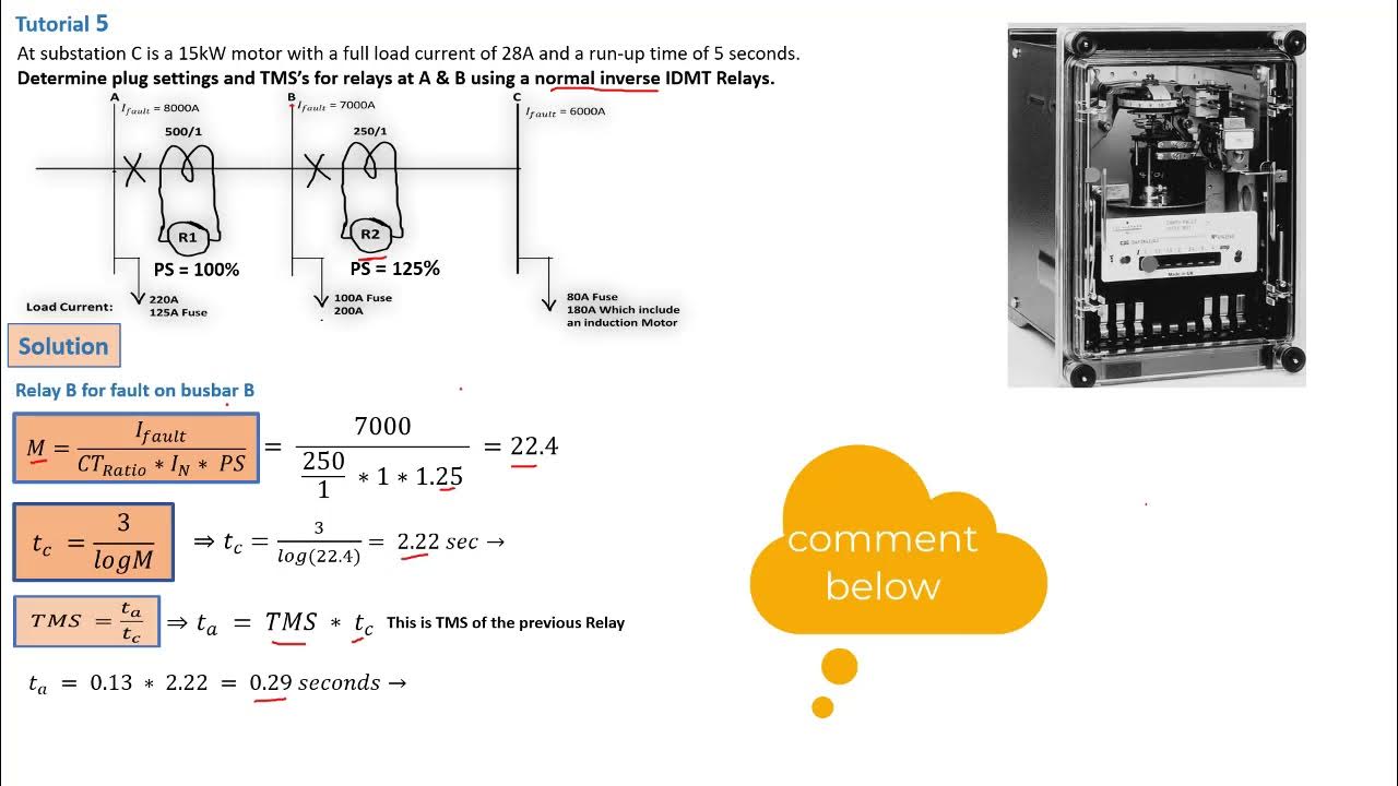 IDMT Relays Plug Settings & TMS IDMT Relay Calculation Tutorial 5