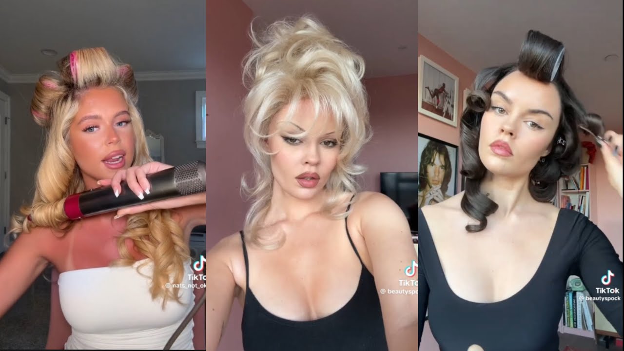 90s hairstyles tiktok compilation ☎️