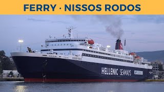 Arrival of ferry NISSOS RODOS, Piraeus (Hellenic Seaways)