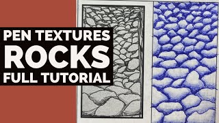 Rock Texture in Pen - Full Tutorial