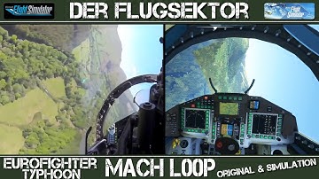 Flightsimulator2020:  Eurofighter Typhoon - Mach Loop - Original / Simulation