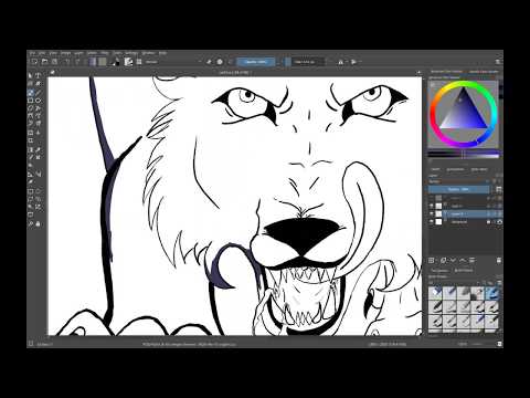 Wolf Speedpaint Krita