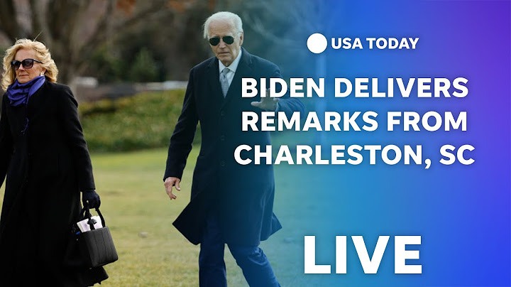 Watch live: President Biden delivers remarks from Charleston, SC