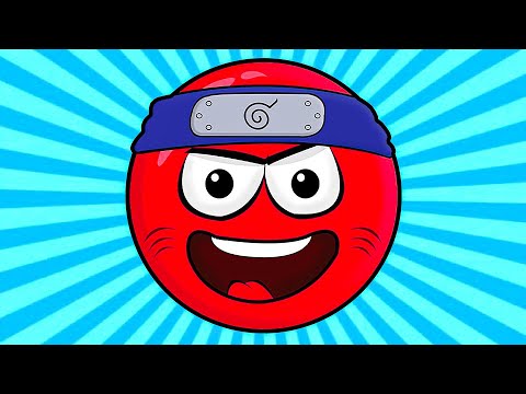 Несносный КРАСНЫЙ ШАР ниндзя спасает принцессу #1. Мультик ИГРА Red Ball 4 ninja на Игрули TV