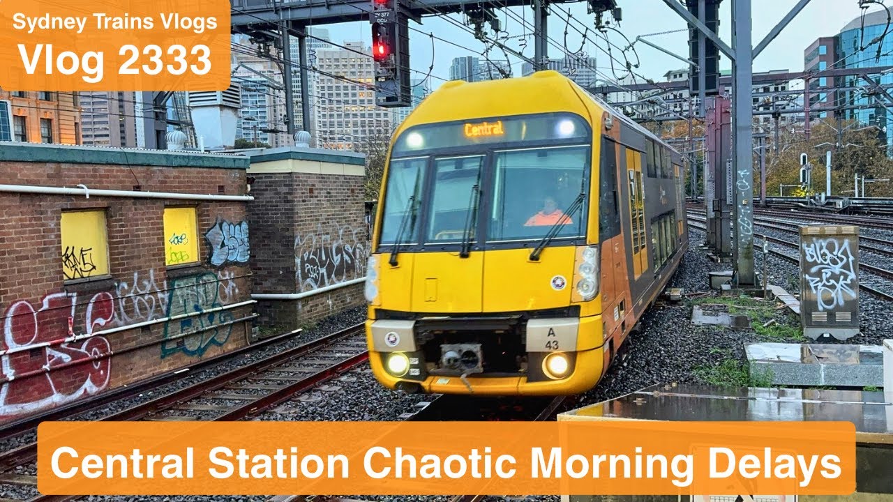 Видеоблог Sydney Trains 2333: Хаотичные утренние задержки на Центральном вокзале