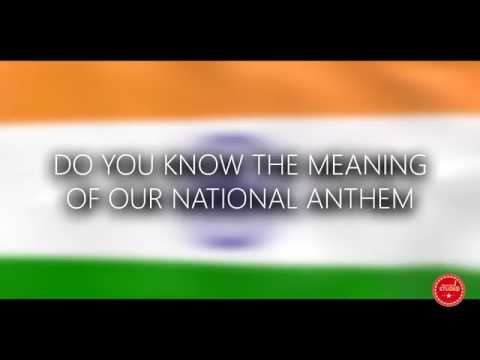 History of national anthem, What is the meaning of the Indian National Anthem 2017