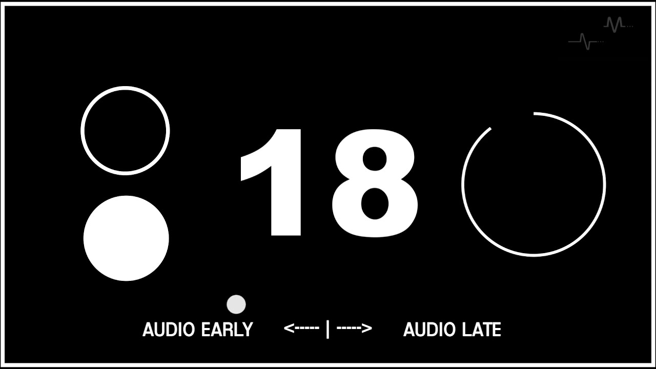 Audio Visual Sync Counter AV Synchronisation Tool YouTube