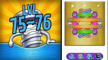 🏅 SCREW PUZZLE | SCREW MASTER 🤪 Level 75~76 🧩 Gameplay Walkthrough