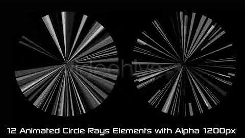 Circle Rays Elements Vol.1 | Motion Graphics - Envato elements
