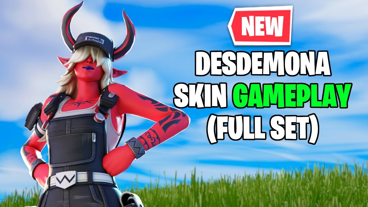 *NEW* Desdemona Skin Gameplay Fortnite Darkest Circles (Full Set