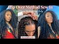 Flip over method natural diy sew in  kinky curly waterwave curlsqueen  lovelybryana