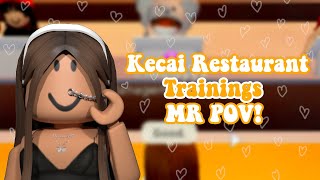 Kecai Restaurant Trainings Trainer MR POV Roblox