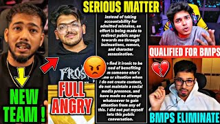 RNTX Urvesh Serious Matter🤯 Scout Joining NEW TEAM?🚨 Team Apex QUALIFY BMPS🔥 Jonathan, Sid, Saumraj😱