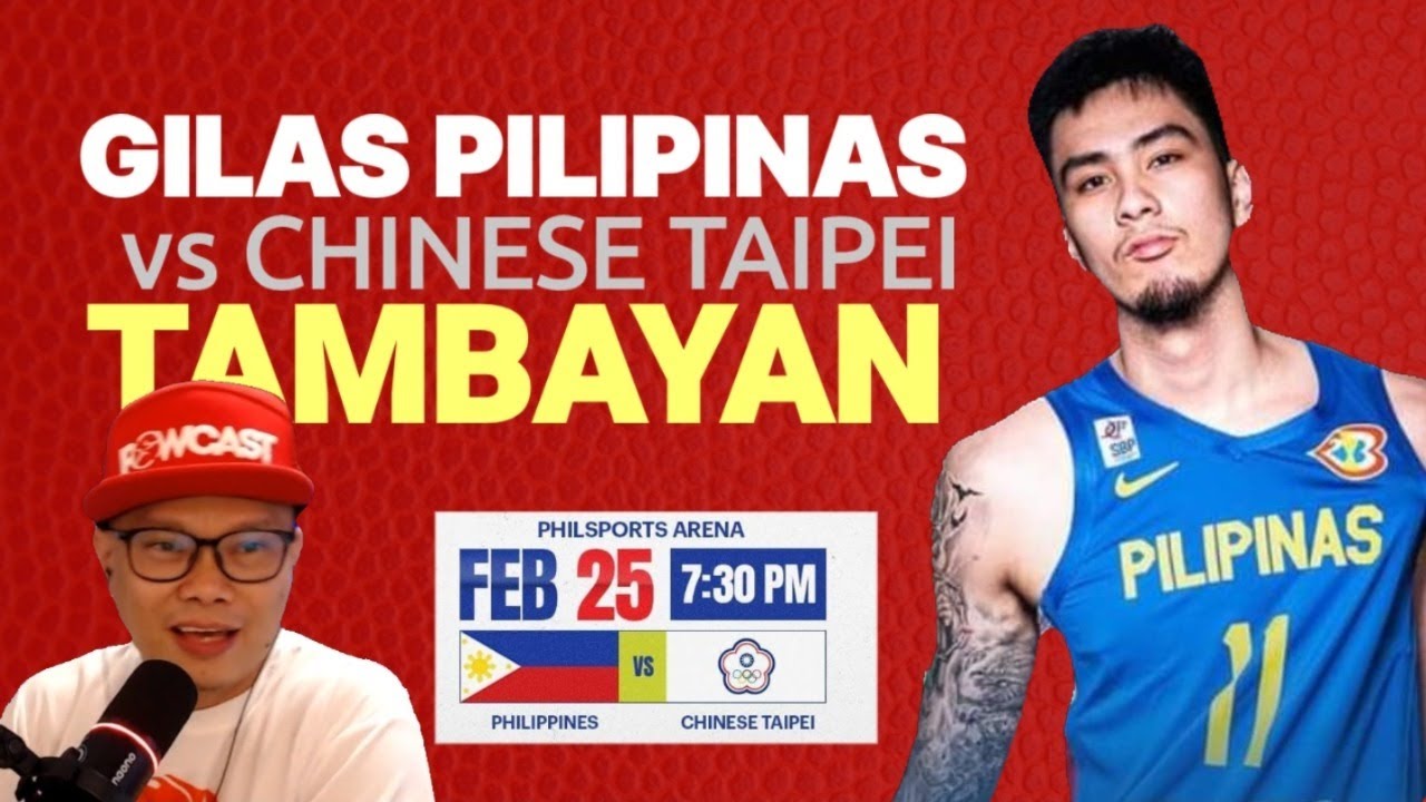 Gilas Pilipinas vs ChineseTaipei Live Game Tambayan YouTube