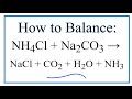 Balancing Chemical Equations Concepts