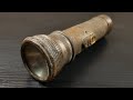 Restoration Of a Vintage Flashlight | Brass Electric Torch Restore