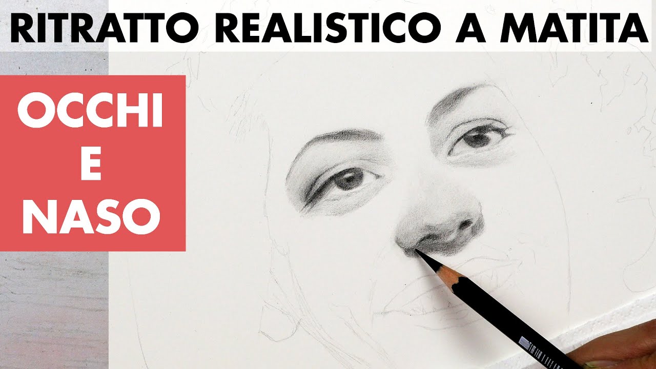 Come disegnare gli occhi e il naso | Ritratto realistico a matita pt. 2