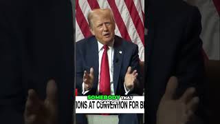 Trump goes on rant questioning Harris' race at Black journalists convention#trump #trump2024campaign