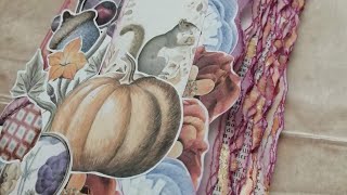 Autumn junk journal flip through - On A Whimsical Adventure DT project @my_papers_paints_pens
