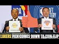 LAKERS DRAFT POSITION COMES DOWN TO A COIN TOSS 