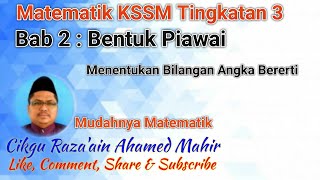 CARA MENENTUKAN BILANGAN ANGKA BERERTI MATEMATIK KSSM TINGKATAN 3 BAB 2 CARA MENENTUKAN BILANGAN ANGKA BERERTI MATEMATIK KSSM TINGKATAN 3 BAB 2