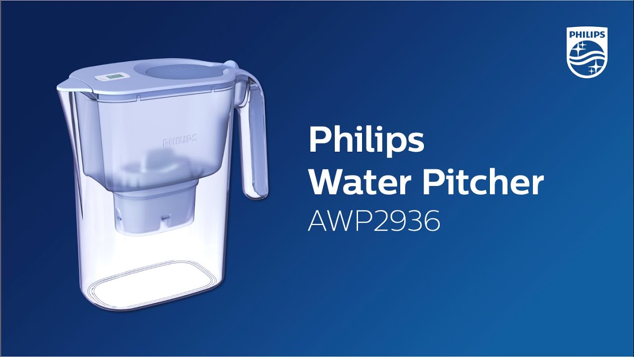 Philips Water - Water Filter Pitcher AWP2936BLT with Micro X-Clean filter 