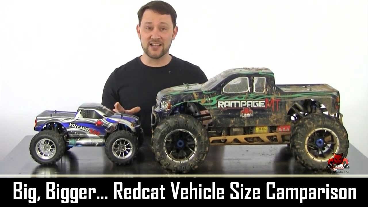 1/18 vs 1/10 vs 1/5 - Redcat Vehicle Size Comparison 