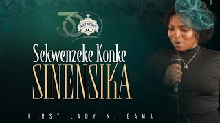 FIRST LADY N.  GAMA || SEKWENZEKE KONKE SINENSIKA || SERMON IN KRIEL