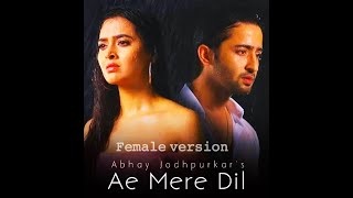 Ae Mere Dil (Video)  Female Version|Jeet Gannguli ft. Abhay Jodhpurkar | Manoj M | Shaheer Sheikh