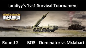 Zero Hour 1vs1 Survival Tournament Round 2 Dominator vs MrJabari Command and Conquer Generals