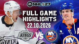 New York Islanders Vs Los Angeles Kings Full Game Highlights Oct 22, 2026 NHL 27