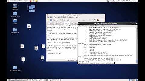 How to Secure Erase an ATA drive using hdparm
