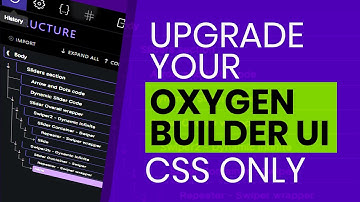 Cool Editor Tweak for Oxygen Builder UI with CSS only