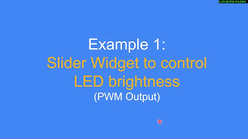 Blynk for Beginners - Example 1: Slider Widget to control LED brightness (PWM output)