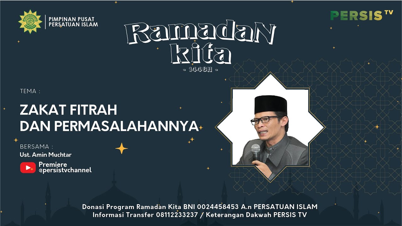 Zakat Fitrah dan Permasalahannya oleh Al Ustadz. Amin Muchtar