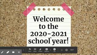 Welcome to the 2020-2021 school year