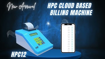 HPC Smart Cloud Based Billing Machine Compact & Portable, Wi-Fi Report Sync, Share Bill on Whatsapp