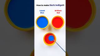 How to make Dark Indigo?! #colormixing #satisfying #asmr #mixingcolors