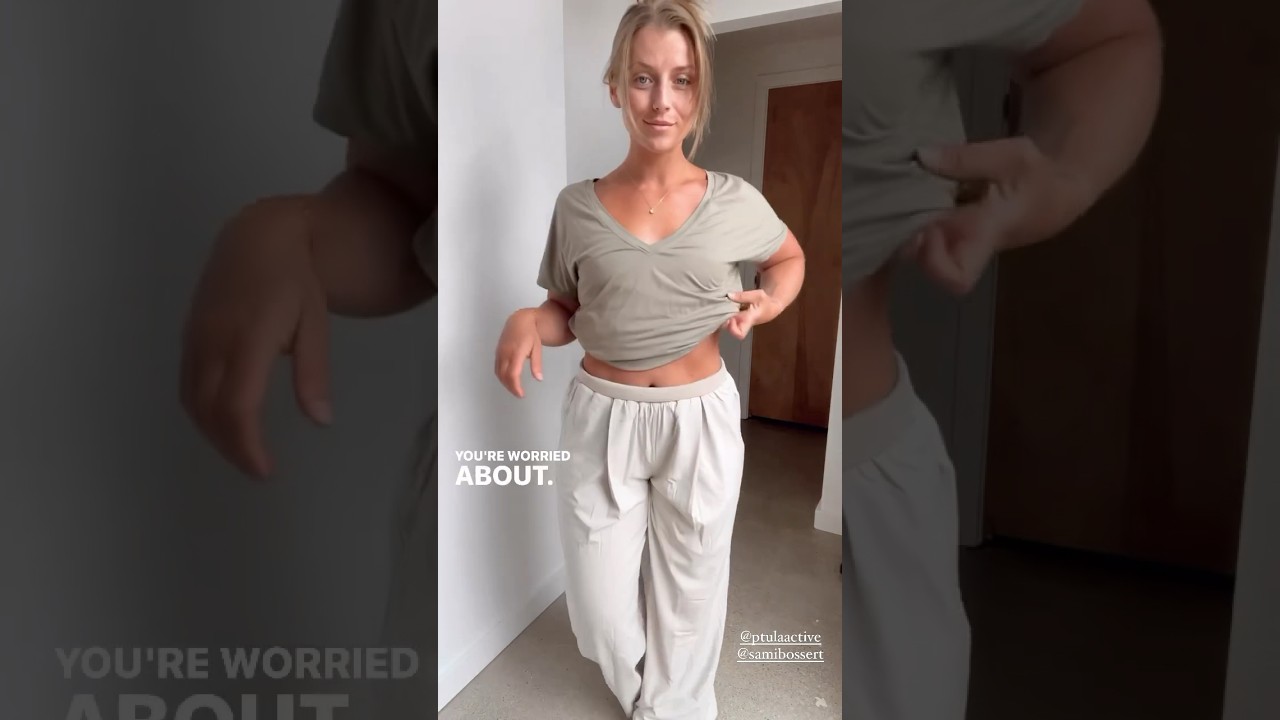 our new high flow pants styled with the vivian tee 💓 discount code→ 𝐊𝐀𝐓𝐇𝐄𝐑𝐈𝐍𝐄 