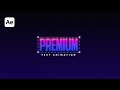 How I Made This Premium Text Animation | After Effects Text Animation Tutorial