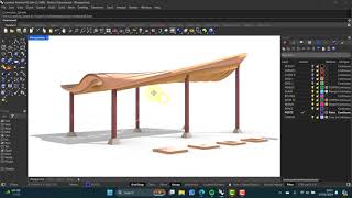 RHINO 8 - PANELINGTOOLS and MORE - PAVILION STRUCTURE + ROOF - PART 1