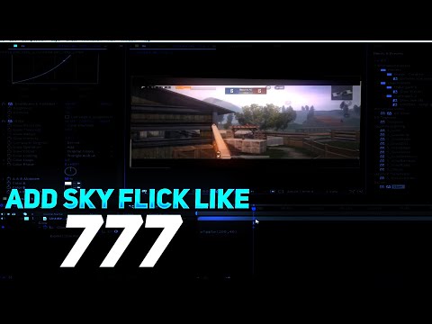 ADD SKY FLICKER LIKE 777 ON AFTER EFFECTS.........................