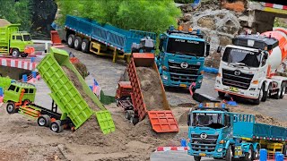 AKSI KE 128 ‼️ Adu Kekuatan & Kecepatan Rc Truk Hino Tronton vs Hino Ranger Angkut Pasir Full Muatan
