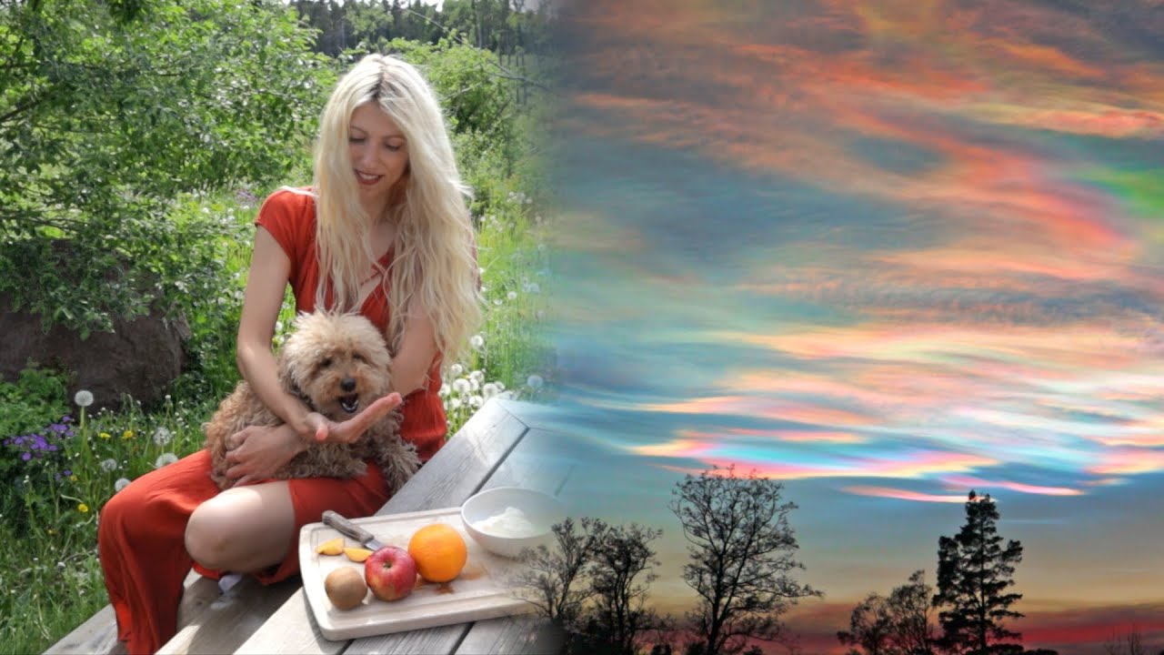 Rainbow Clouds above my Tiny House! | Nordic Woman