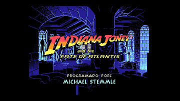 Indiana Jones and the Fate of Atlantis in a real Atari MSTE (feat.PI-MIDI)