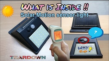 Solar Motion Sensor LED light | What is Inside | Teardown | Outdoor LED light | Why so Curious