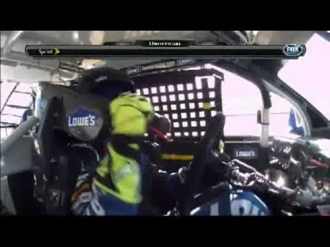 Jimmie Johnson wins the 2011 Aaron's 499 in a 3-Wi...