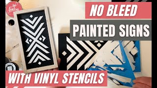 Get Crisp Paint Lines on a Wood Sign with Stencil Vinyl! 🖌️✨