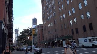 Where the video of the first plane crash on 9\/11 was filmed